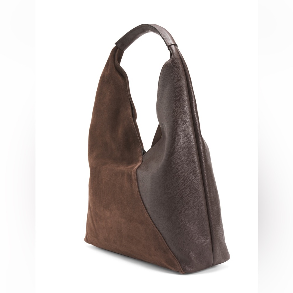 🤎 BRUNO MAGLI Made In Italy Suede Mirabella Hobo Bag NWT